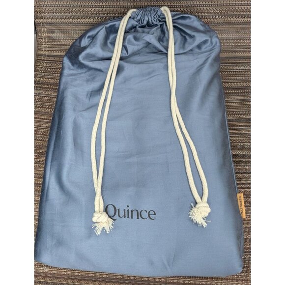 Quince Other - Quince 700 TC Giza Cotton Sateen Duvet Cover 3PC Set Color Mineral Full/Queen